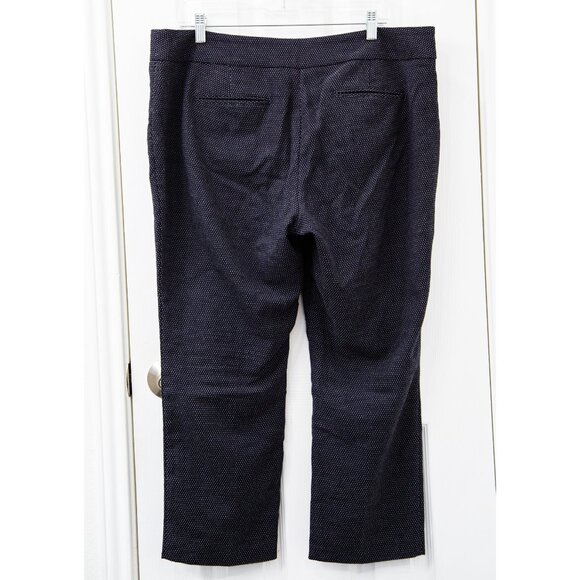Ann Taylor Navy Pindot Slacks, size 14P - Picture 5 of 7